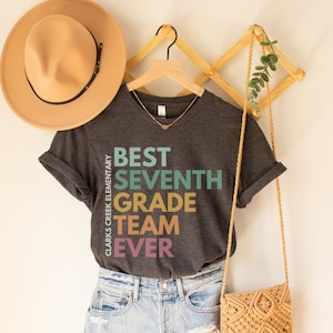 Personalized Seventh Grade Teacher Shirt, Custom Seventh Grade Teacher Shirt, 7th Grade Teacher Shirt, Seventh Grade Team, 7th Grade Crew