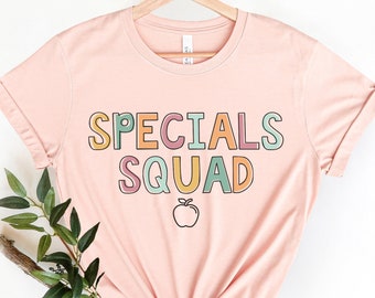Specials Squad Shirts, Specials Teacher Shirt, Specials Team Shirt, Art Teacher Gift, PE Teacher Top, Music Class Tee, Specials Crew