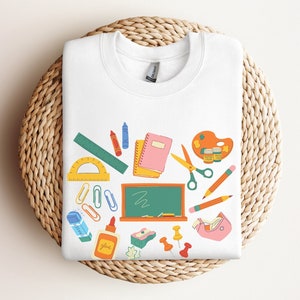 Teach Sweatshirt, Teacher Crewneck, Teaching Crewneck, Back to School 2023, Teacher Appreciation Gifts, Elementary School Sweatshirt, Cute!