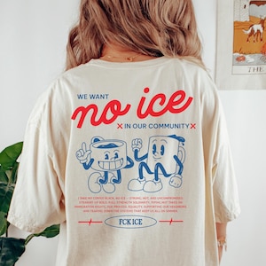 Retro Abolish ICE Shirt, Comfort Colors Shirt, Human Rights Shirt, Protest ICE Shirt, Anti-ICE Shirts, Chinga La Migra, Progressive T-Shirts