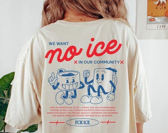 Retro Abolish ICE Shirt, Comfort Colors Shirt, Human Rights Shirt, Protest ICE Shirt, Anti-ICE Shirts, Chinga La Migra, Progressive T-Shirts