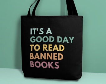 It's A Good Day To Read Banned Books Tote, Banned Books Tote, Library Bag Adult, Bookish Tote, Bookworm Gifts, Reading Tote Bag, Book Club