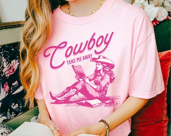 Cowboy Romance Shirt, Comfort Colors® Shirt, Bookish Clothing, Romance Reader Gift, Smut Shirt, Funny Book Shirt, Western Books T-Shirt
