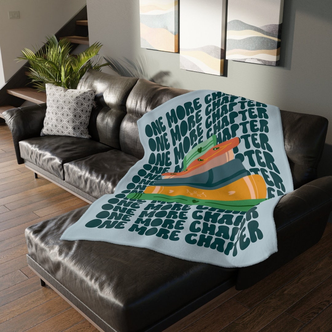 One More Chapter, Book Blankets, Reading Blanket, Book Lover Blanket