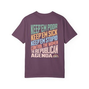 Anti-Republican Shirt, Anti Fascist Shirt, Democrat Shirt, Resistance Shirt, Comfort Colors® Shirt, Resist Shirt, Leftist Shirt, FDT T-Shirt Berry