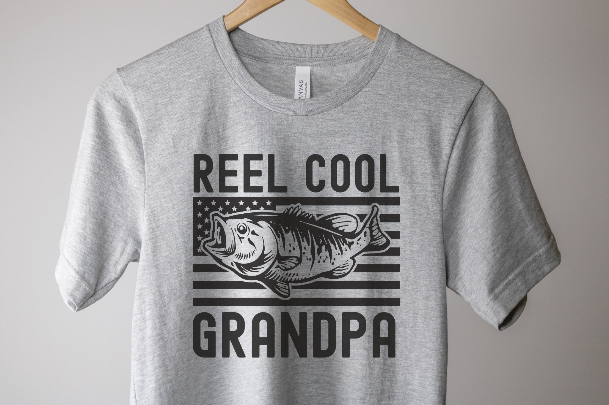 Reel Cool Grandpa Shirt, Fisherman Gift, Fishing Grandpa Shirt