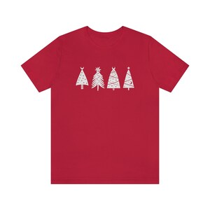 Yule Shirt, Witchy Christmas Shirt, Christmas Tree Shirt, Celestial Christmas Shirt, Minimalist Christmas Shirt, Winter Season Tee, Holidays Red