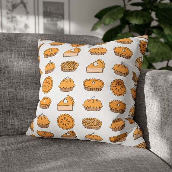 Pumpkin Pie Pillow, Thanksgiving Pillow Cases,  Fall Pillow, Autumn Pillow, Baking Decor, Holiday Pillow Covers, Pumpkins Throw Pillows