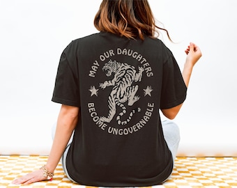 Camiseta "Que nuestras hijas sean ingobernables", camiseta feminista, regalo para mamá activista, regalo feminista, camiseta de izquierda, camisetas liberales, camiseta anarquista