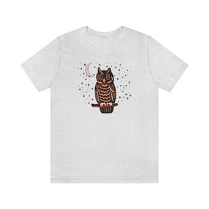 Halloween Owl Shirt, Owl Shirt, Retro Halloween Shirt, Witchy Clothing, Witch Aesthetic, Vintage Halloween T-Shirt, Fall Apparel, Autumn Tee image 3