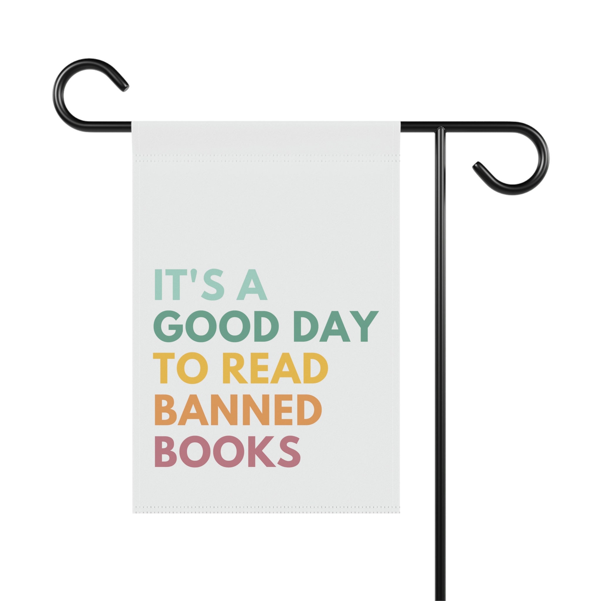 Gartenflagge It's A Good Day To Read Banned Books – 30,5x45,7 Cm, Doppelseitig Mit Frosch-Design