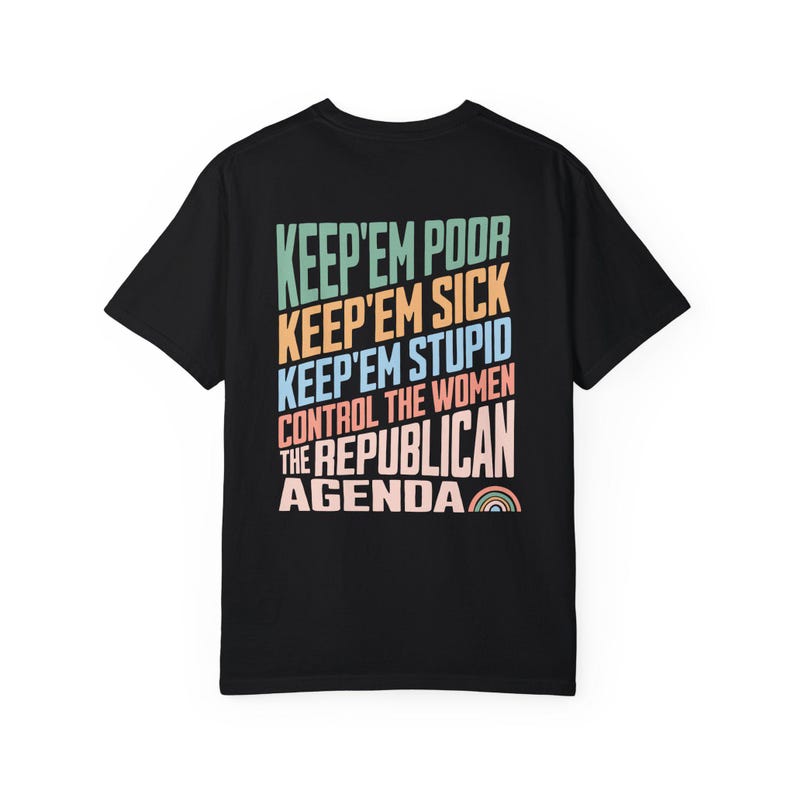 Anti-Republican Shirt, Anti Fascist Shirt, Democrat Shirt, Resistance Shirt, Comfort Colors® Shirt, Resist Shirt, Leftist Shirt. FDT T-Shirt Black