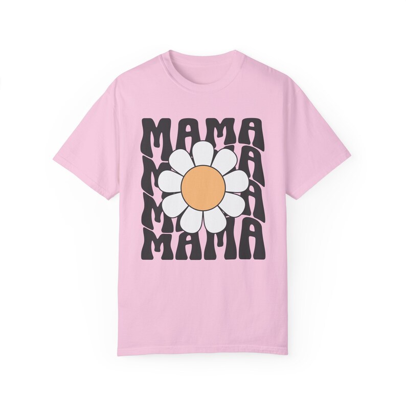 Chemise Comfort Colors®, chemise maman Comfort Colors, chemise maman marguerite, t-shirts maman à fleurs, chemises maman rétro, chemise maman groovy, cadeau pour la fête des mères Blossom