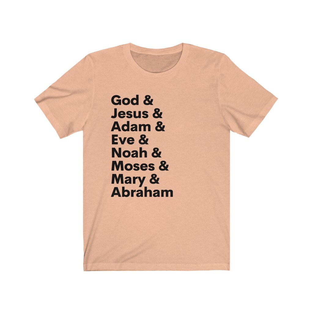 Biblical Names Shirt Bible Shirt Cute Christian Shirts | Etsy