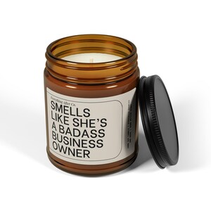 Smells Like She's A Badass Business Owner Candle, New Business Candle, Entrepreneur Gift, Small Business Owner Gifts, Funny Female Boss Gift immagine 8