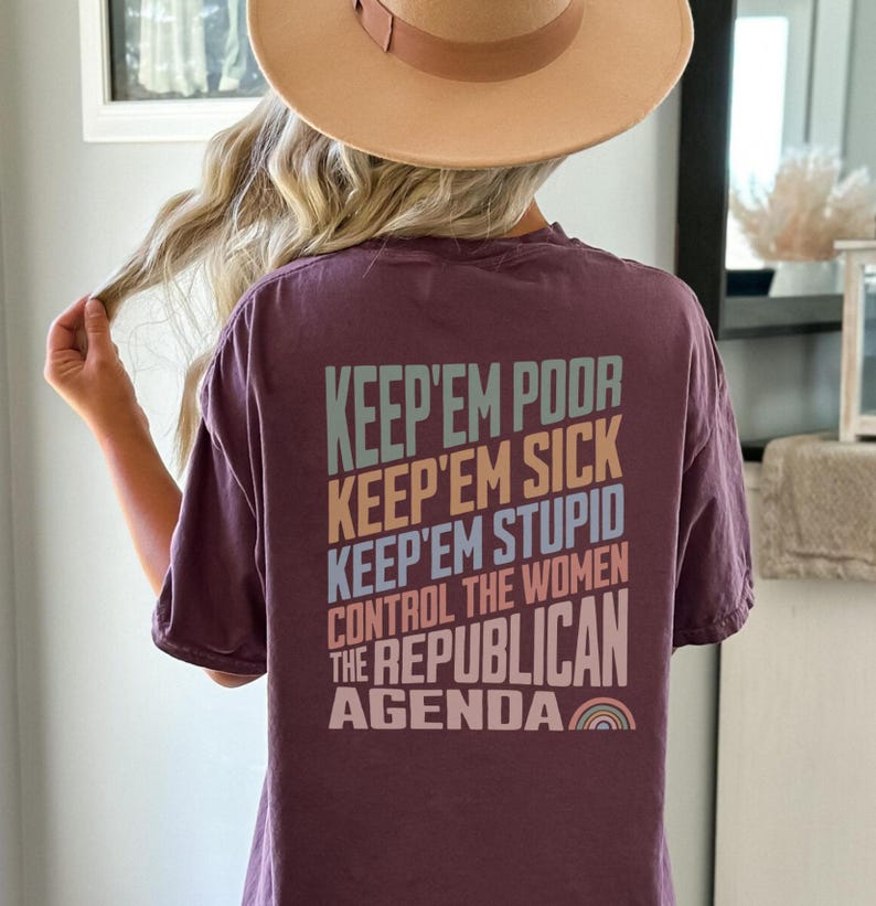 Anti-Republican Shirt, Anti Fascist Shirt, Democrat Shirt, Resistance Shirt, Comfort Colors® Shirt, Resist Shirt, Leftist Shirt. FDT T-Shirt afbeelding 1