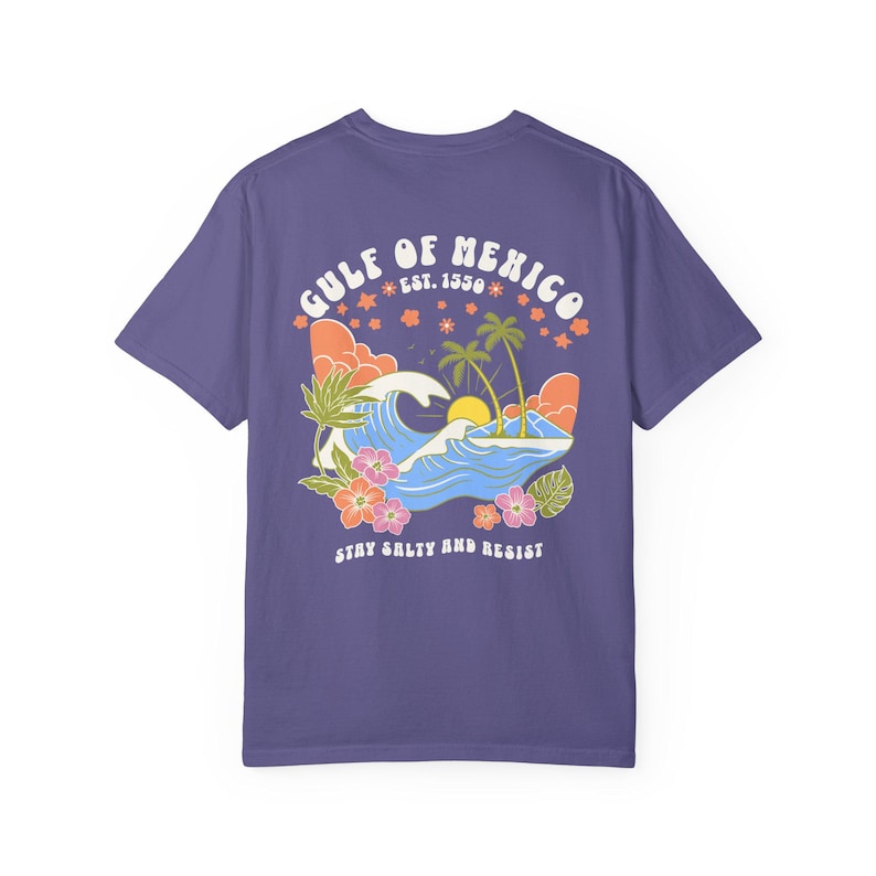 Gulf of Mexico Shirt, Comfort Colors® Shirt, Gulf of Mexico Forever Shirt, Leftist Shirt, Gulf Coast Shirt, Anti-Trump Shirt, Liberal Shirt Grape