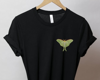 Luna Moth, Luna Moth Shirt, Luna Moth Gift, Witchy T Shirt, Moon Moth Shirt, Nature Aesthetic Shirt, Spiritual Tee, Entomology Shirt, Comfy!