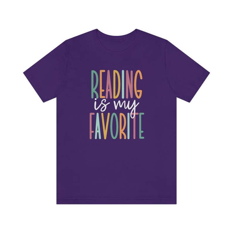 Leer es mi pasión, Camiseta de lectura, Camiseta de Bookstagram, Regalos para amantes de los libros, Camiseta de profesor de lectura, Camiseta de biblioteca, Ropa para ratones de biblioteca, Camiseta de bibliotecario Team Purple