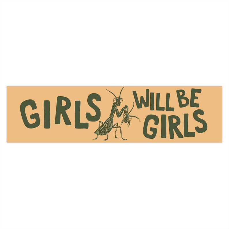 Girls Will Be Girls Bumper Sticker, Feminist Bumper Sticker, Democrat Car Magnet, Liberal Bumper Sticker, FDT Bumper Sticker, Resist Magnet image 3