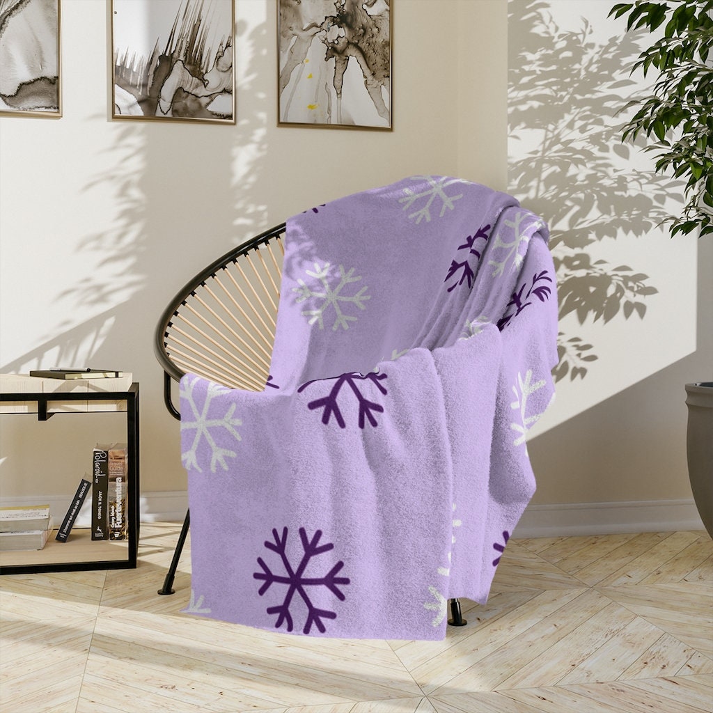 Purple christmas blanket hotsell