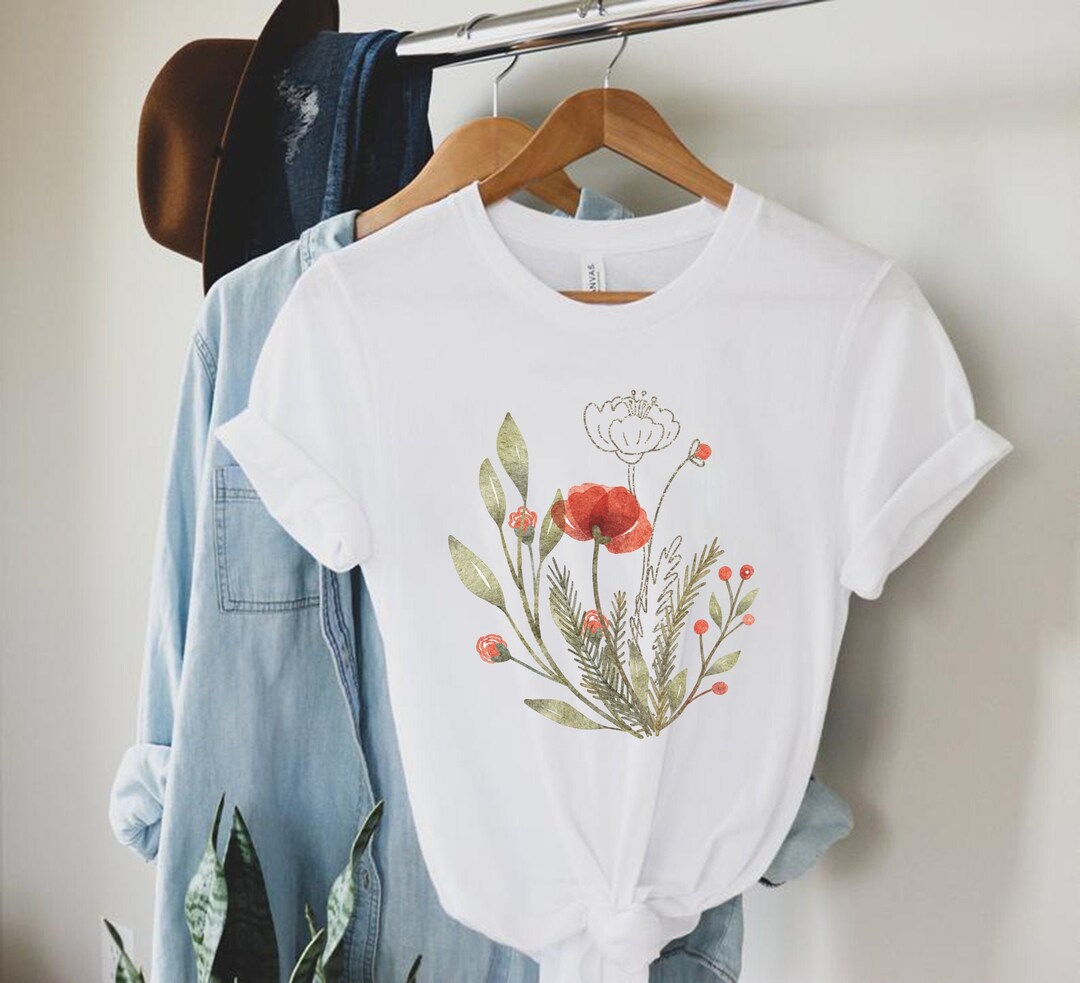 トップス POPPY DRAWING FLOWER PRINT SWEATSHIRT il_1080xN.3201622604_pzk9.jpg