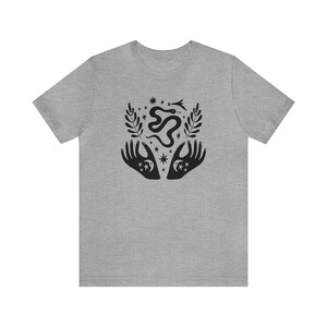 Witch Shirt, Mystical Shirt, Witchy Clothing, Fall Apparel, Witchcraft Tees, Moon Child Shirt, Crystal Shirt, Spiritual Shirt, Snake Shirt Athletic Heather