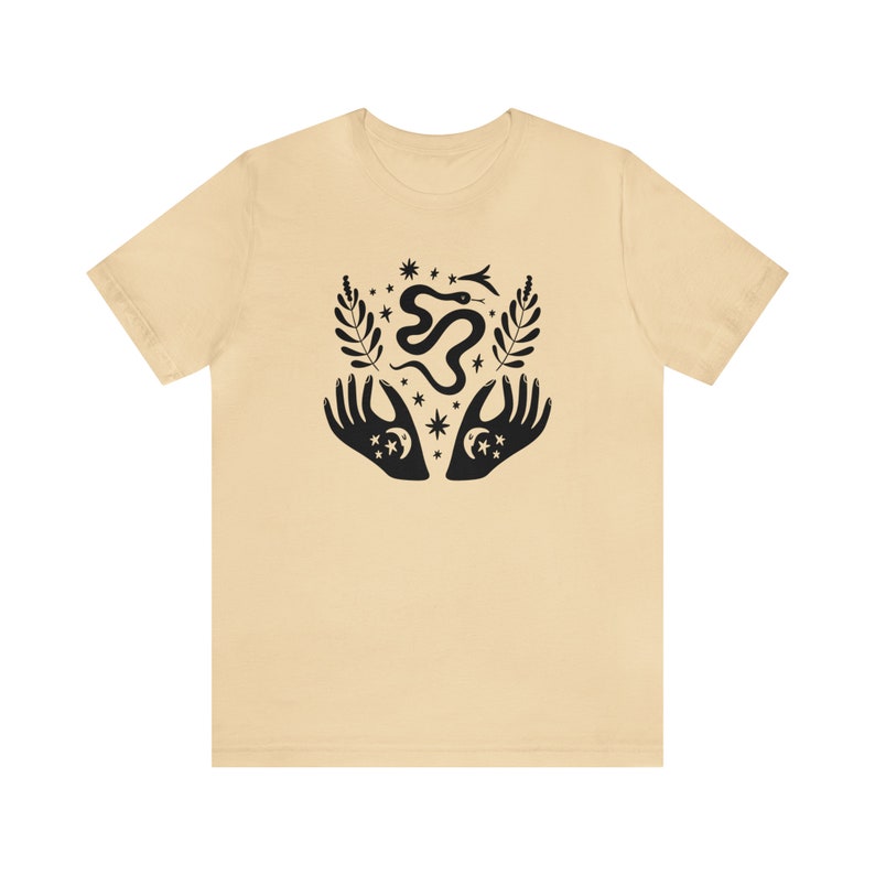 Witch Shirt, Mystical Shirt, Witchy Clothing, Fall Apparel, Witchcraft Tees, Moon Child Shirt, Crystal Shirt, Spiritual Shirt, Snake Shirt imagem 6