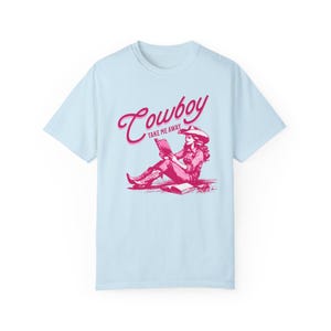 T-shirt « Romance western », T-shirt Comfort Colors®, Vêtements pour amoureux des livres, Cadeau pour lecteur/lectrice de romance, T-shirt érotique, T-shirt humoristique sur les livres, T-shirt sur les livres western Chambray