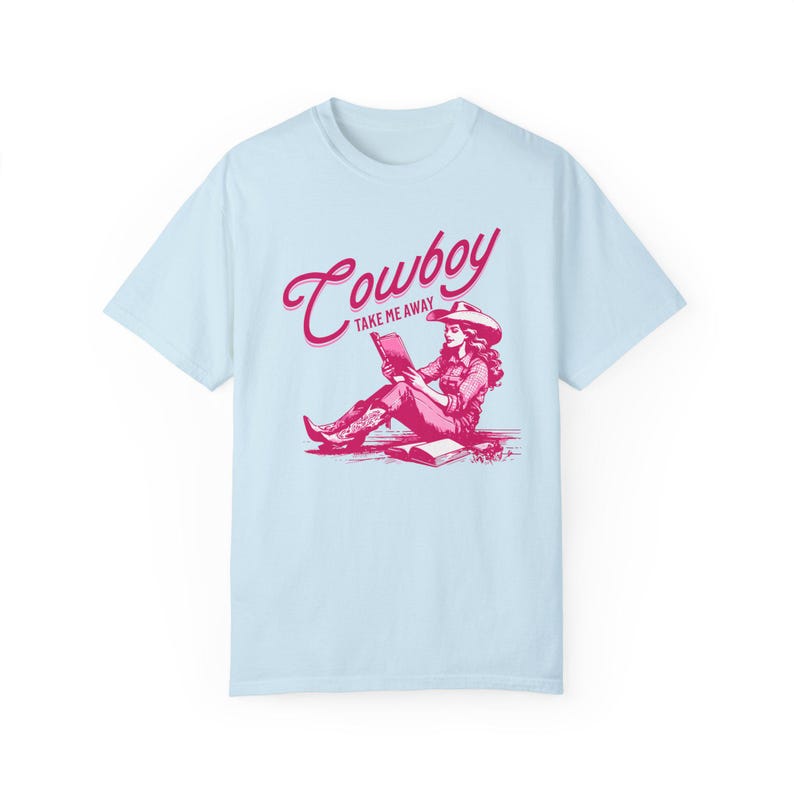 T-shirt « Romance western », T-shirt Comfort Colors®, Vêtements pour amoureux des livres, Cadeau pour lecteur/lectrice de romance, T-shirt érotique, T-shirt humoristique sur les livres, T-shirt sur les livres western Chambray