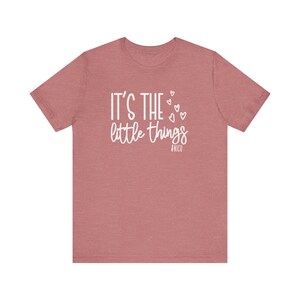 Son las pequeñas cosas, camiseta de enfermera de la UCIN, camiseta de NNP de la UCIN, camiseta de enfermera neonatal, camiseta de enfermera de bebé, camisetas lindas de lactancia, camiseta de enfermera de prematuro Heather Mauve