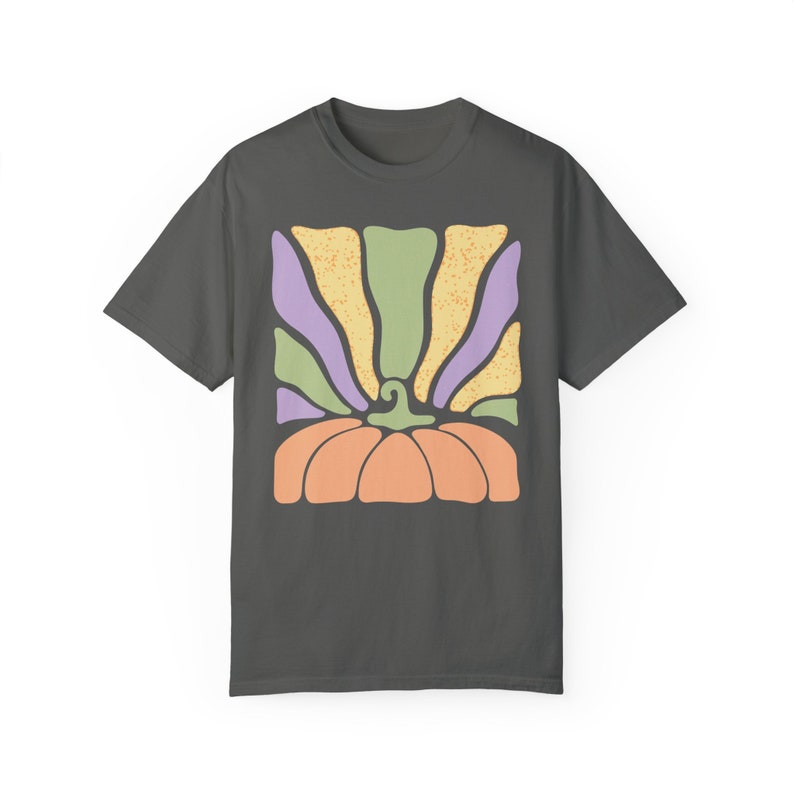 Retro Pumpkin Shirt, Comfort Colors® Shirt, Comfort Colors Pumpkin Shirt, Groovy Halloween Shirt, Autumn Apparel, Pumpkin Patch Shirt, Fall Pepper