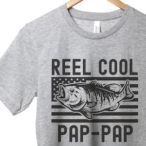 Reel Cool Pap Pap Shirt, Fisherman Gift, Fishing Pap Pap T-Shirt, Pap Pap Shirts, Funny Grandpa Shirt, Father&#39;s Day 2023 Gift, Fisher Gift