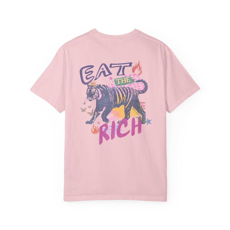 Eat The Rich Shirt, Anti Capitalism Shirt, Anti Billionaire Shirt, Anti Capitalist Tee, Tax The Rich Tiger Shirt, People Over Profit Tshirt Blossom