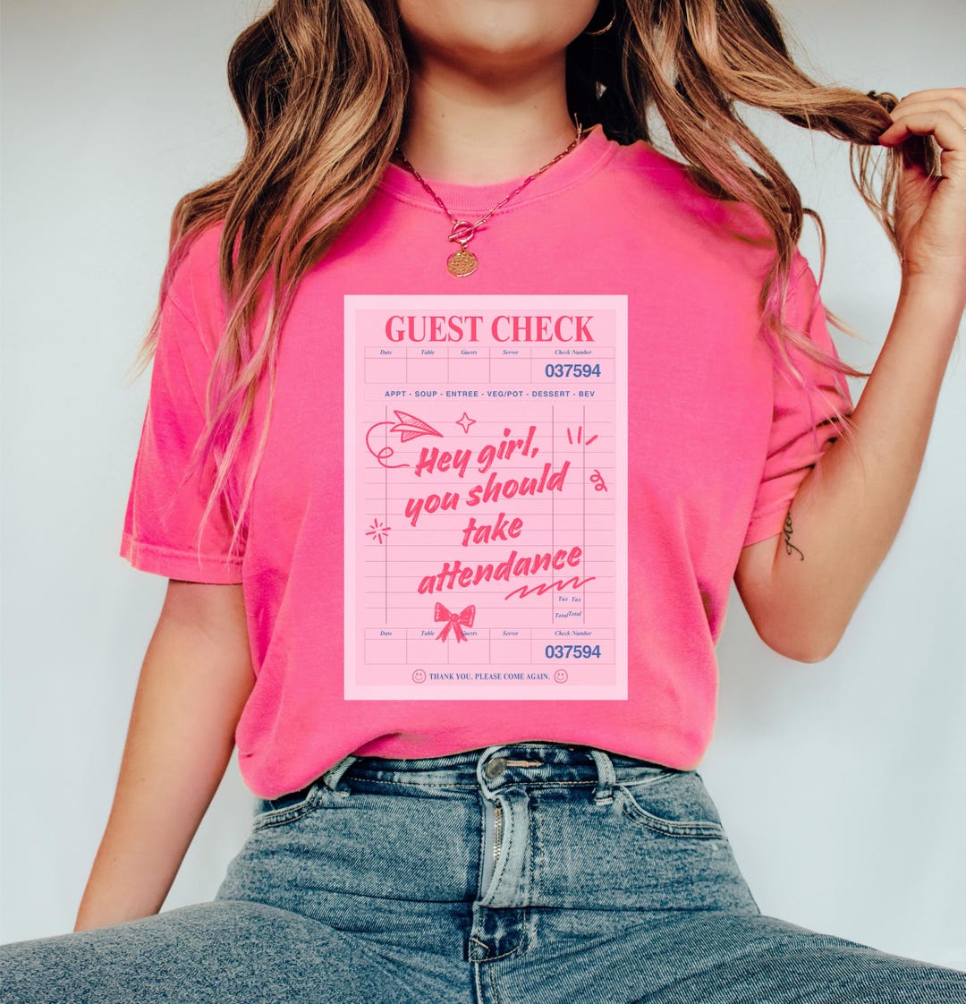 Hey Girl You Should Take Attendance Shirt, Comfort Colors Teacher Shirt ...