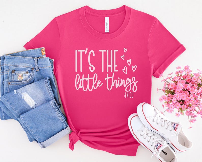 Son las pequeñas cosas, camiseta de enfermera de la UCIN, camiseta de NNP de la UCIN, camiseta de enfermera neonatal, camiseta de enfermera de bebé, camisetas lindas de lactancia, camiseta de enfermera de prematuro Berry