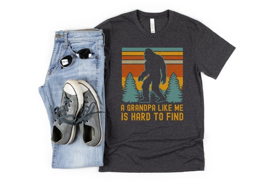 bigfoot grandpa shirt