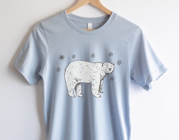 Buy Polar Bear Shirt Winter Clothing Minimalist Christmas Shirt