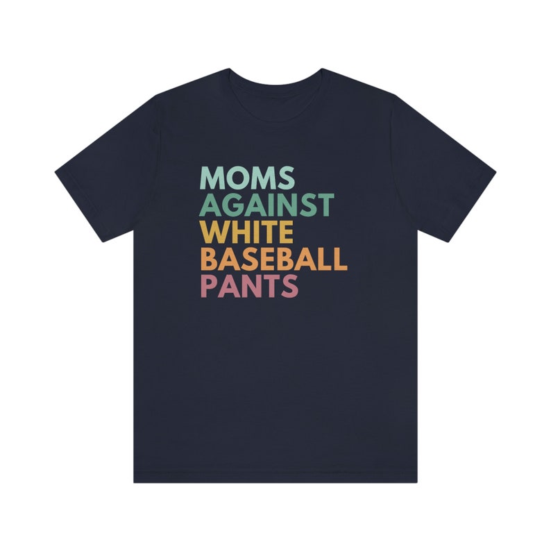 Moms Against White Baseball Pants, Baseball Mom Shirt, Baseball Mama Shirt, Tball Mom Shirt, Game Day Clothing, Funny Baseball Tees Navy