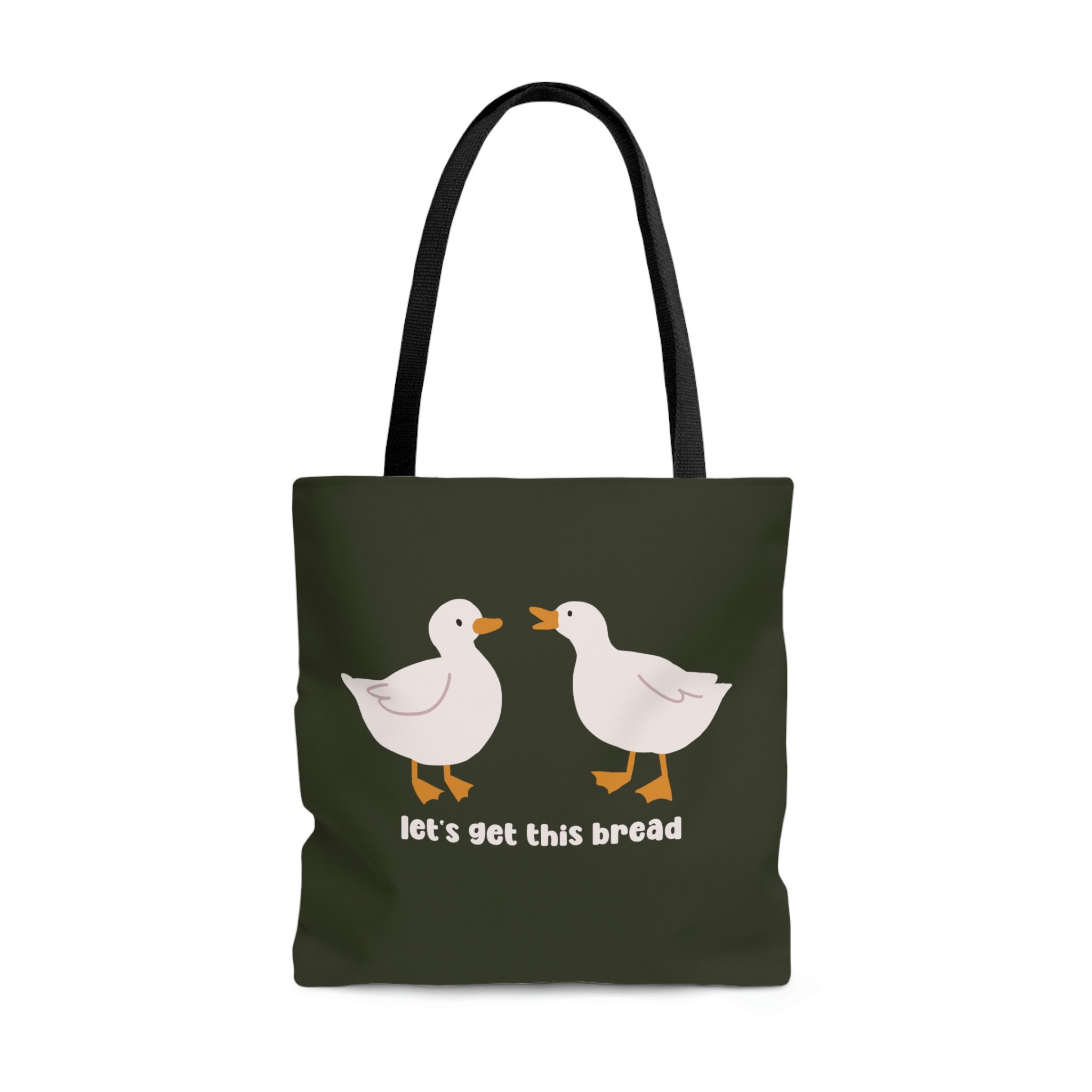 ♥ Let's Get This Bread, Cottagecore Bag, Duck Tote Bag, Goose