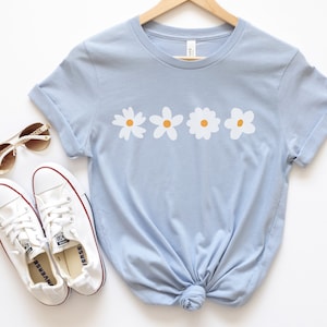Daisies Shirt, Daisy Shirt, Summer Shirts, Cottagecore Shirt, Flower Clothing, Floral Shirts, Botanical Tees, Garden Aesthetic, Y2K Clothes