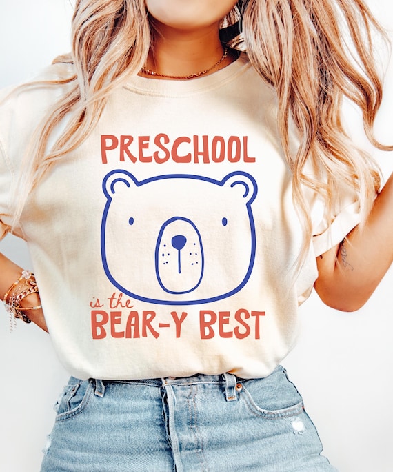 Preschool Is The Beary Best Shirt, Preschool Teacher Shirt, Teddy Bear Teacher Shirts, Cute Teaching Shirts, Woodland Classroom Theme Tees