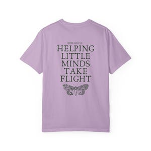 Helping Little Minds Take Flight Shirt, Comfort Colors Teacher Shirt, Butterfly Teacher Shirt, Butterflies Teacher Shirt, Teaching Shirts Orchid