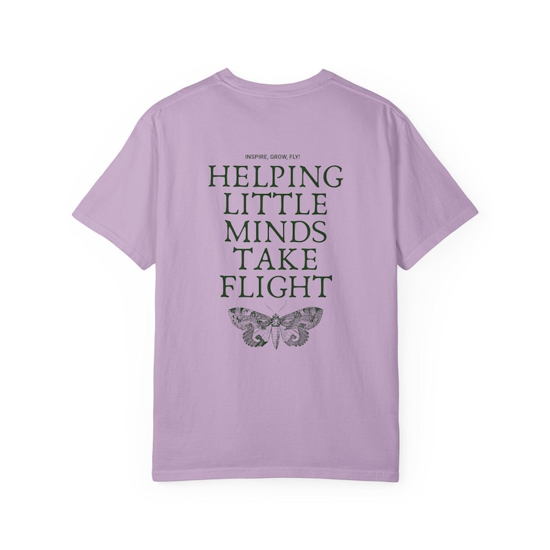 Helping Little Minds Take Flight Shirt, Comfort Colors Teacher Shirt, Butterfly Teacher Shirt, Butterflies Teacher Shirt, Teaching Shirts Orchid