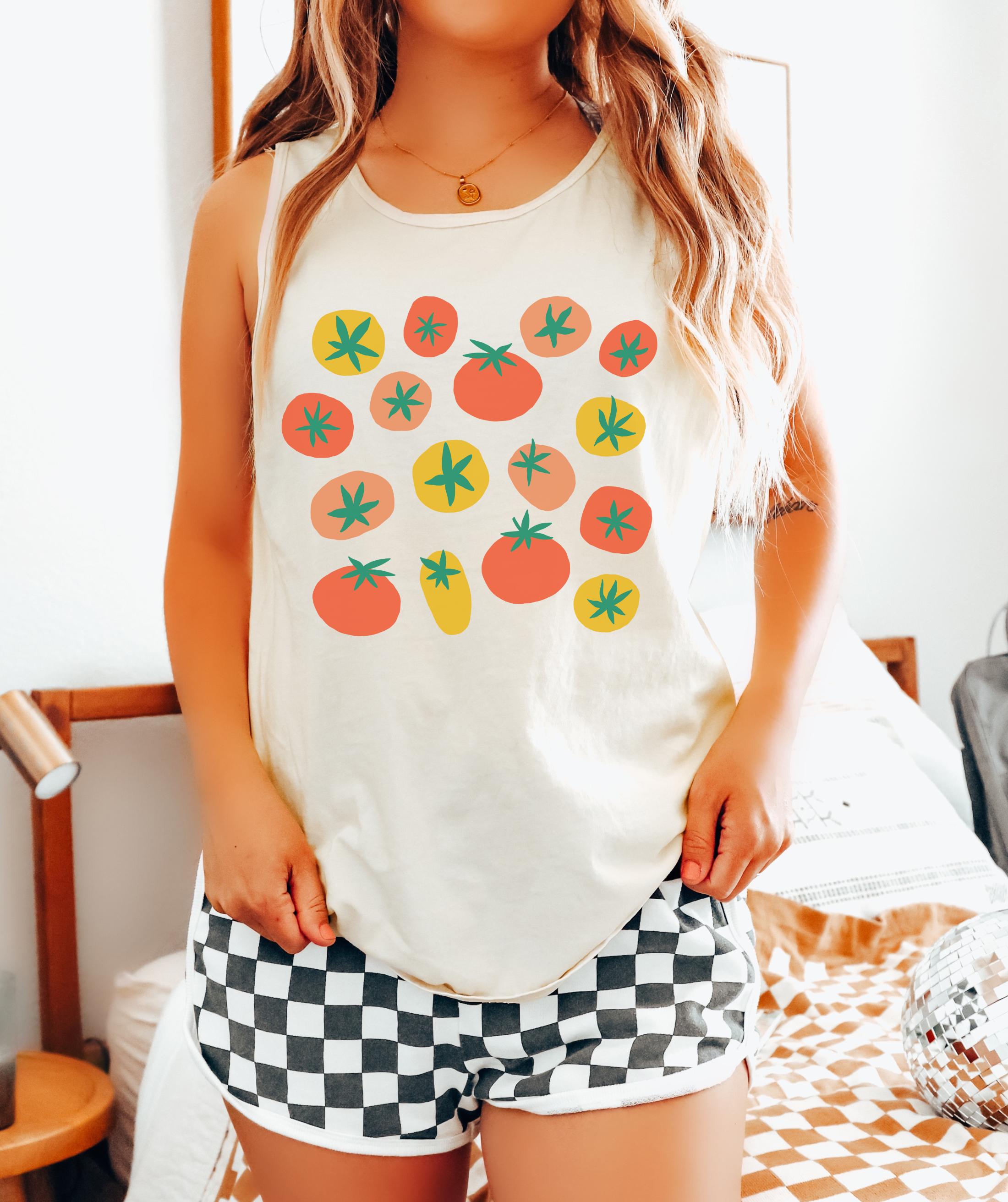 Tomatoes Tank Top, Comfort Colors Tank Top, Tomato Tank Top