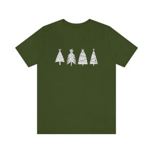 Yule Shirt, Witchy Christmas Shirt, Christmas Tree Shirt, Celestial Christmas Shirt, Minimalist Christmas Shirt, Winter Season Tee, Holidays image 5