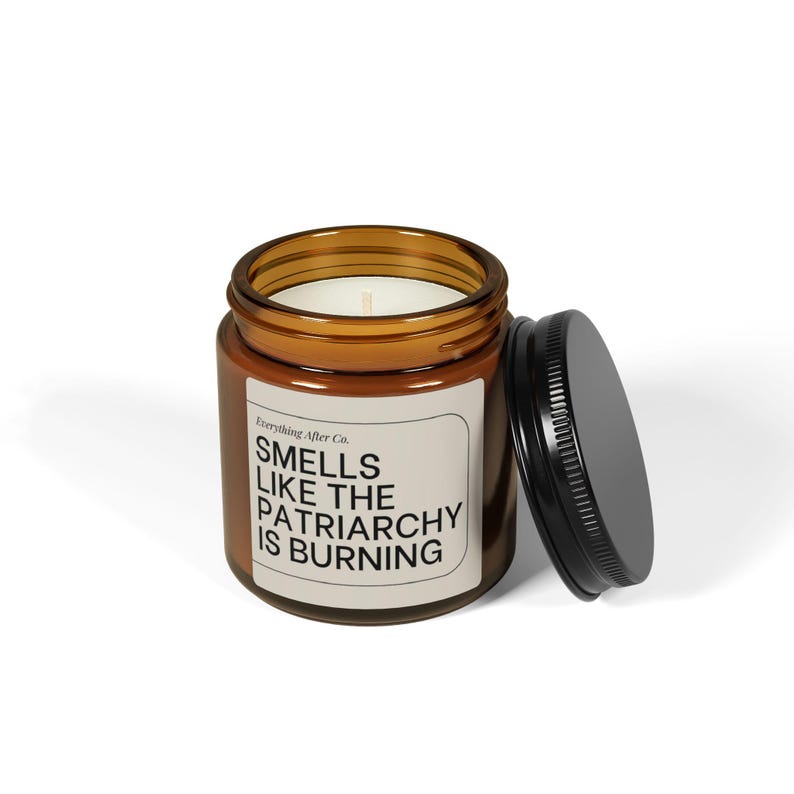 Smells Like The Patriarchy Is Burning Candle, Feminist Gifts, Women's Rights Candle, Smash The Patriarchy, Reproductive Rights, Girl Power image 7