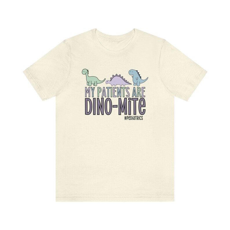 My Patients Are Dino-mite, Pediatric Nurse Shirt, Pediatrics Shirt, Peds Nurse Gift, Dinosaur Nurse Shirt, Peds Nurse Shirt, Cute RN Apparel zdjęcie 5