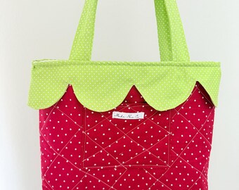 Large Strawberry Tote Bag