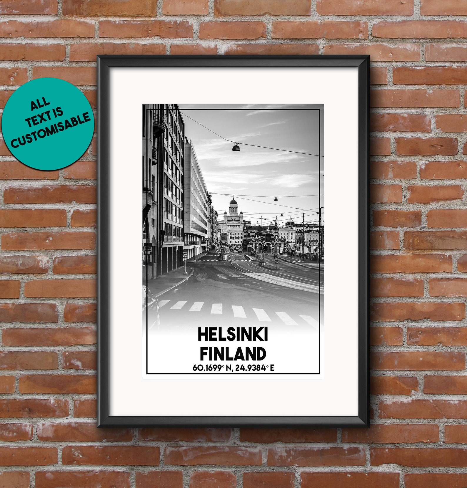 Helsinki Print Helsinki Poster Finland Helsinki Wall Art Etsy